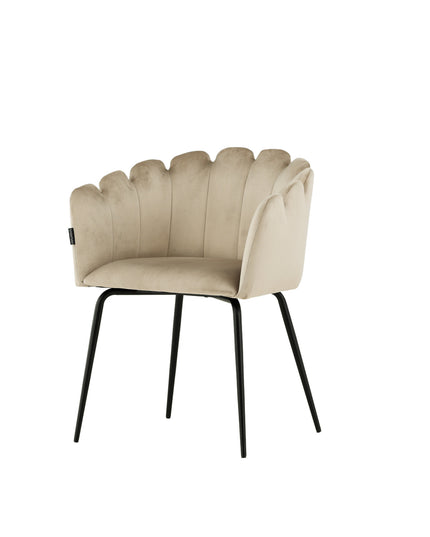 Limhamn tuoli - musta / beige sametti