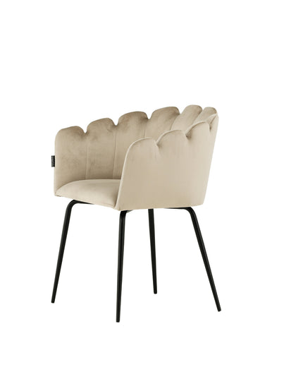 Limhamn tuoli - musta / beige sametti