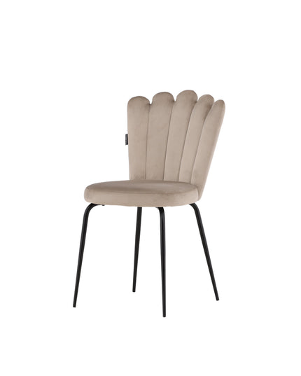 Limhamn kevyt tuoli 2 kpl - musta / beige sametti