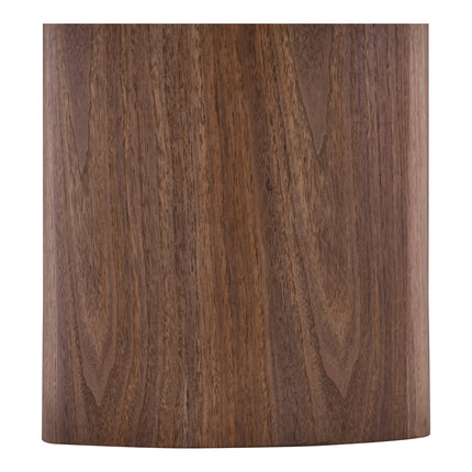 Visby soffbord Ø60 cm - vit/mörkbrun