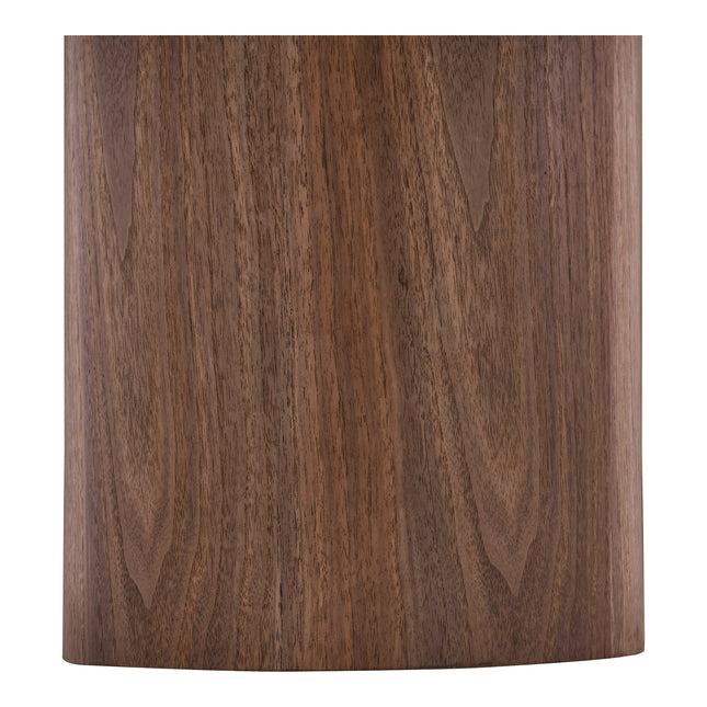 Visby soffbord Ø60 cm - vit/mörkbrun