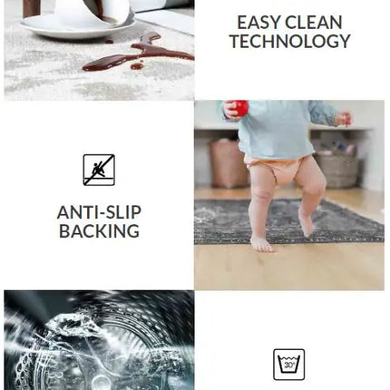  Alexa harmaa Matto ec8633-2.myshopify.com easy care matot, Matot