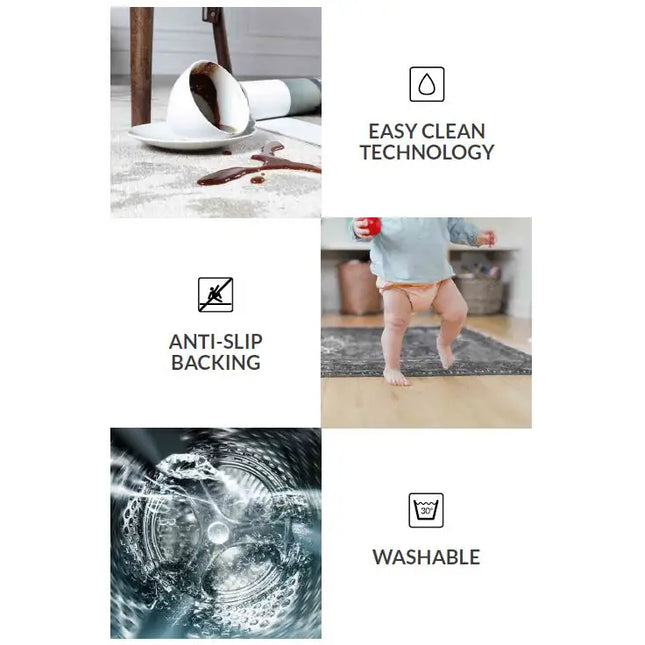  Alexa harmaa Matto ec8633-2.myshopify.com easy care matot, Matot