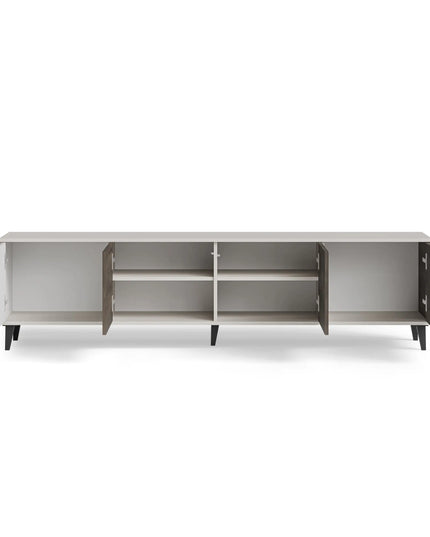 Lumo TV‑taso 200 cm – pähkinä/cashmere - #KalusteDuo_#Huonekaluliike_TV-taso