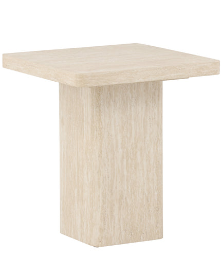 Qvart sohvapöytä 50x50x56 cm - travertiininvärinen