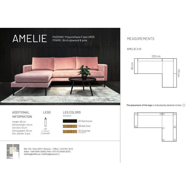  Amelie Divaanisohva divaanisohva ec8633-2.myshopify.com Divaanisohvat, Kulmasohvat, olohuone, Sohvat