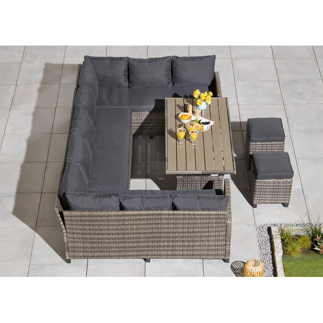 Aino U‑kulmasohva - puutarhakalusteryhmä