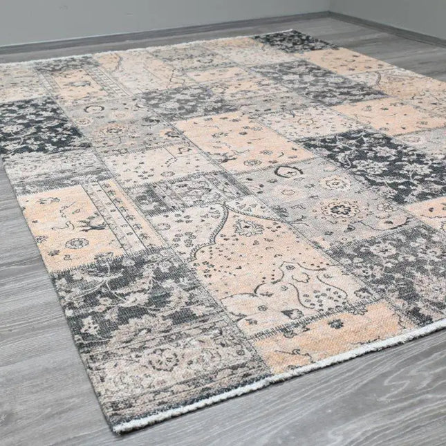  Alpine patchwork-matto Matto ec8633-2.myshopify.com Matot, sileäpintaiset matot