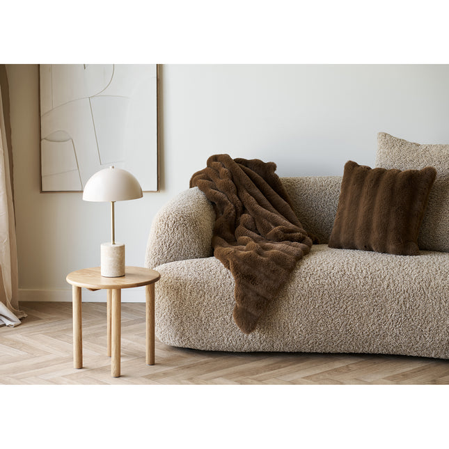 Arctica torkkupeitto + 2 koristetyynyä — harmaa, beige, ruskea