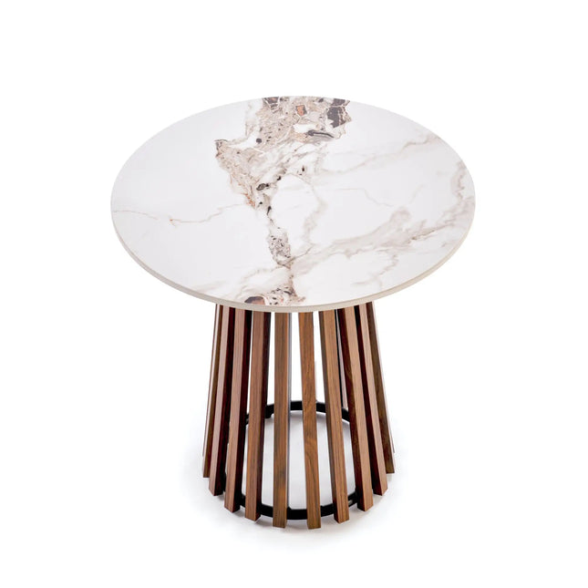  Carin Sivupöytä pähkinä/valkoinen sivupöytä ec8633-2.myshopify.com Konsolipöydät ja sivupöydät, olohuone, sivupöytä, Sohvapöydät