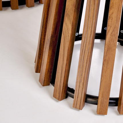 Carin журнальный столик орех/белый