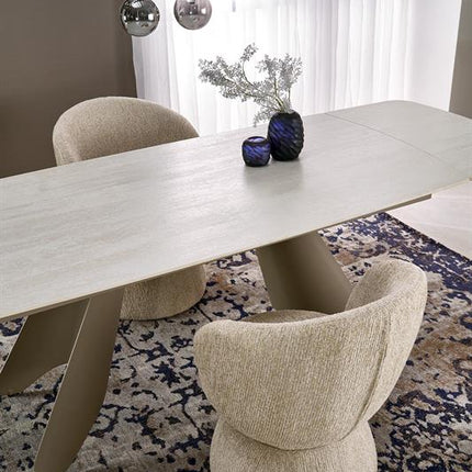 Cashmere ruokapöytä 180-260 cm travertiini kansi