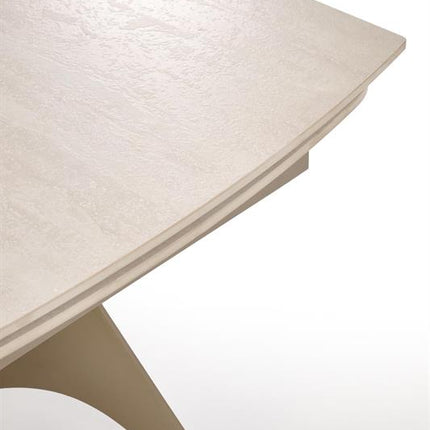 Cashmere ruokapöytä 180-260 cm travertiini kansi