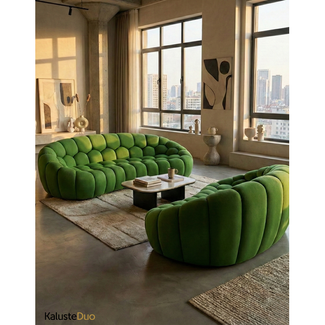 Claude 2 sohva 215 cm - vihreä