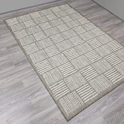  Cube ruskea Matto ec8633-2.myshopify.com Matot, sileäpintaiset matot