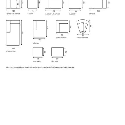  Sienna Duo Divaanisohva kulmasohva ec8633-2.myshopify.com 3-istuttavat sohvat, Divaanisohvat, Kulmasohvat, olohuone, Sohvat