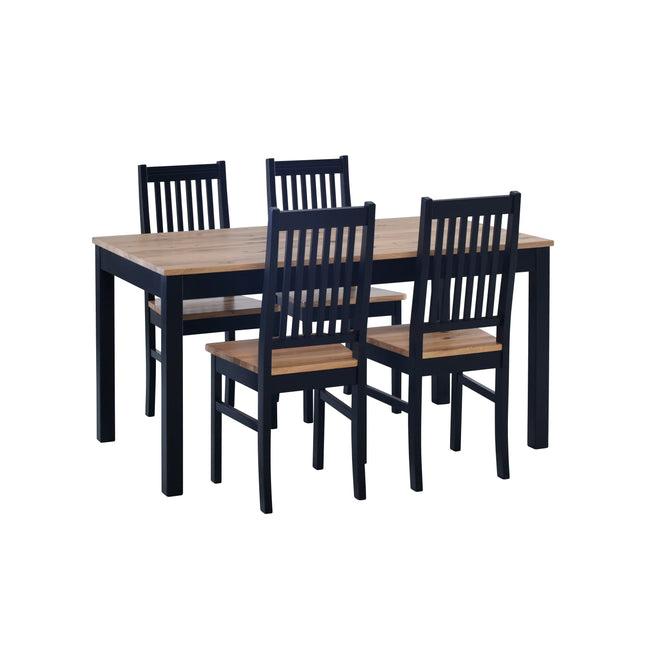  Emmi Ruokailuryhmä pöytä + 4 tuolia valkoinen tai musta runko Ruokailuryhmä ec8633-2.myshopify.com keittiön kalusteet, keittiön sisustus, Ruokailuryhmät