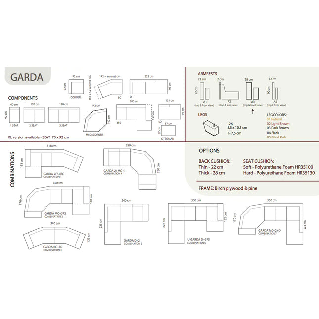  Garda U-Kulmasohva Kulmasohva ec8633-2.myshopify.com Divaanisohvat, Kulmasohvat, olohuone, Sohvat