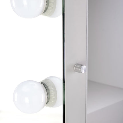 GlowBuddy стоячее зеркало 170x87 см — серебро, светодиодное освещение