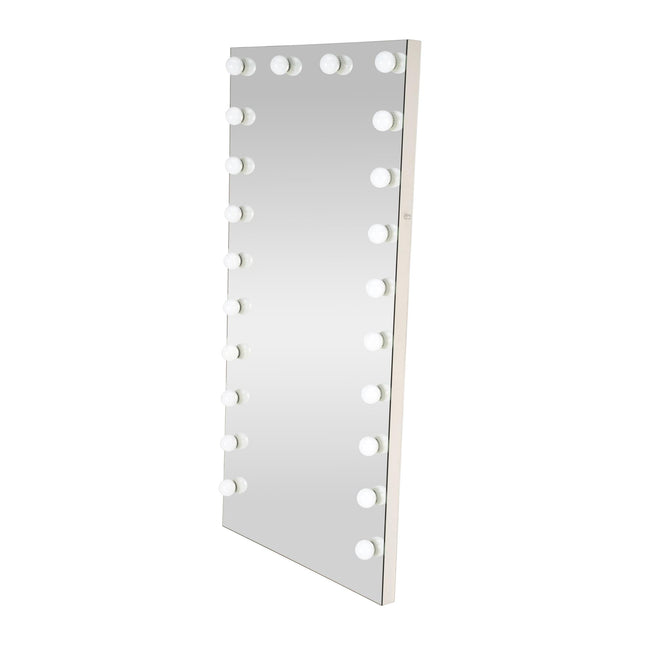 GlowBuddy стоячее зеркало 170x87 см — серебро, светодиодное освещение