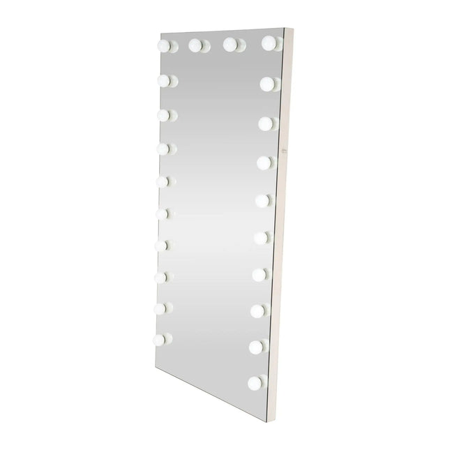  GlowBuddy seisova peili 170x87 cm — hopea, LED-valaistus Peili ec8633-2.myshopify.com Lattiapeilit, Muut huonekalut ja tuotteet, muut tuotteet, olohuone, Peilit