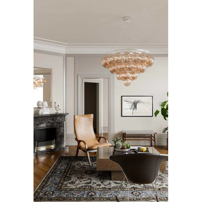  Gross Giant riippuvalaisin amberinvärinen kattokruunu ec8633-2.myshopify.com Kattovalaisimet, Riippuvalaisimet, Valaisimet