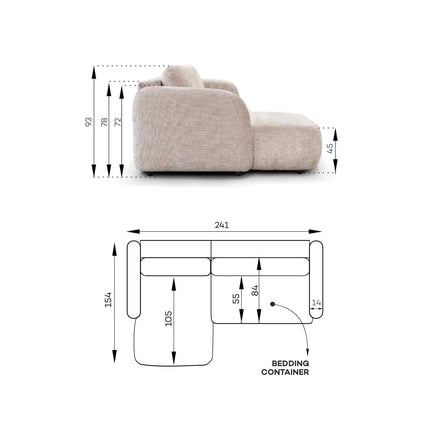  Halla vuodedivaani - vaalea beige tai vihreä vuodedivaani ec8633-2.myshopify.com Huonekalut heti kotiisi, olohuone, Sohvat, Varastotuotteet, Vuodedivaani, VuodesohvatKalusteDuo#Huonekaluliike#Verkkokauppa