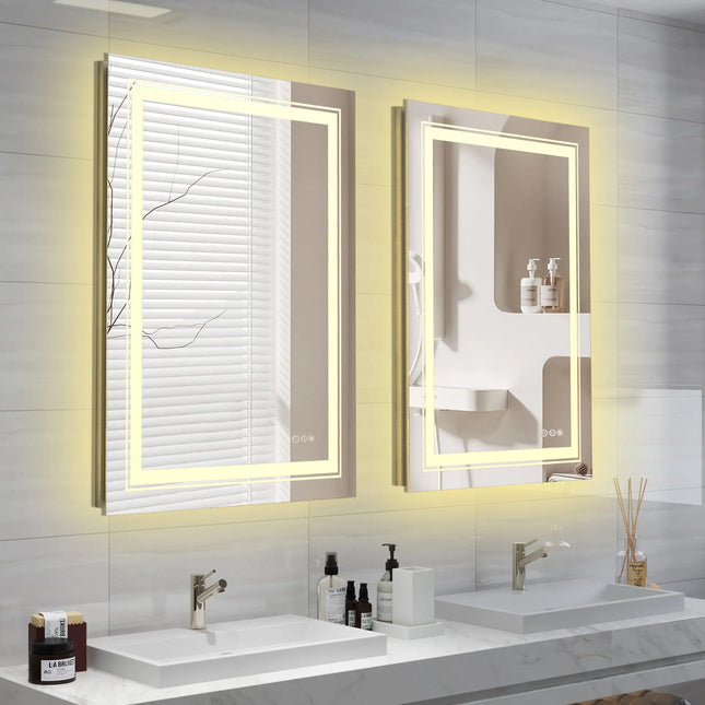  Hehku-LED — taustavalaistu kylpyhuonepeili 60 x 80 cm Peili ec8633-2.myshopify.com mut, Muut huonekalut ja tuotteet, muut tuotteet, Peilit, Seinäpeilit