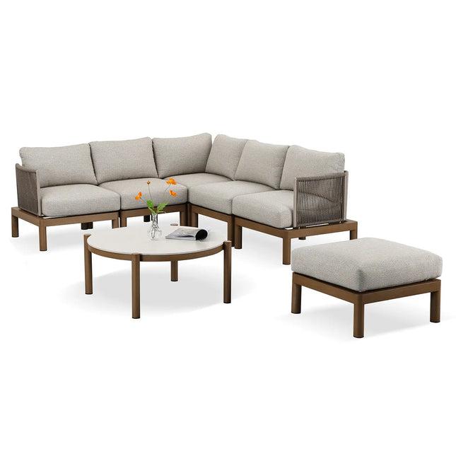  Hieta Corner -ulkosohvaryhmä sohvaryhmä ulkokäyttöön ec8633-2.myshopify.com Parvekekalusteet, Pihakaluste setti, Puutarhakalusteet, Ukosohvat ja sohvasetit, Ulkokaluste setit