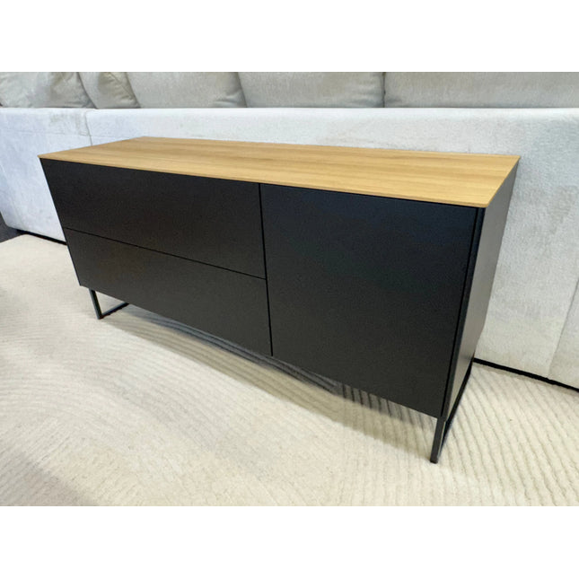  Suvi TV-Taso 122 valkoinen/tammi tai musta/tammi TV-taso ec8633-2.myshopify.com olohuone, säilytys, TV-tasot