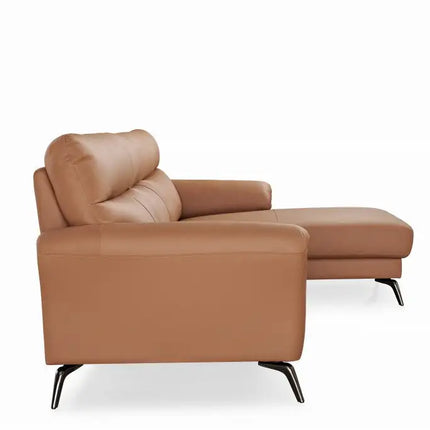  Ivalo Divaanisohva Ruskea Nahka nahkasohva ec8633-2.myshopify.com Divaanisohvat, Nahkasohvat, olohuone