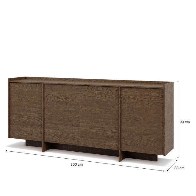 Japandi Senkki 200 cm— Pähkinä