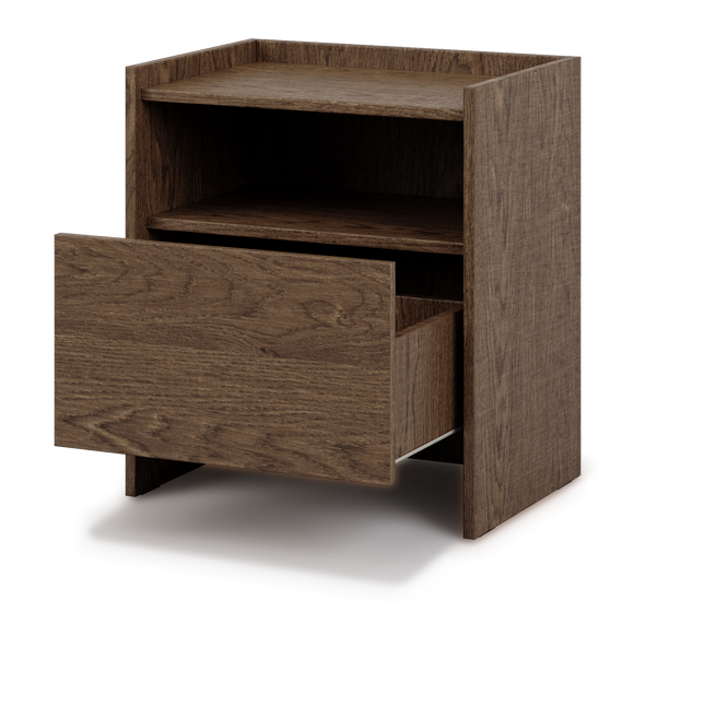 Japandi Yöpöytä — Pähkinä