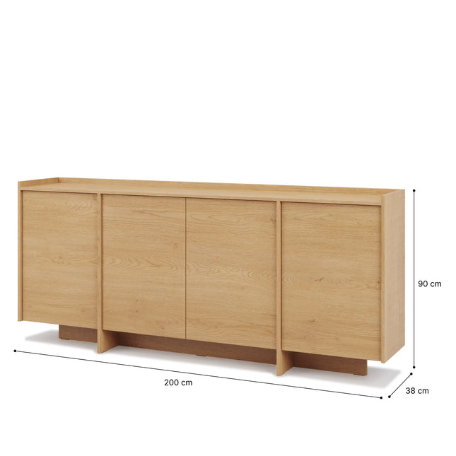  Japandi Senkki 200 cm— Tammi Senkki ec8633-2.myshopify.com olohuone, Senkit, säilytys, Varastotuotteet