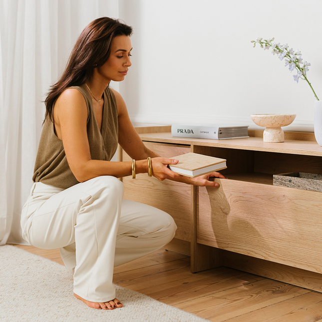 Japandi TV-taso 197 cm — Tammi