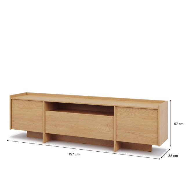  Japandi TV-taso 197 cm — Tammi TV-taso ec8633-2.myshopify.com olohuone, säilytys, TV-tasot, Varastotuotteet