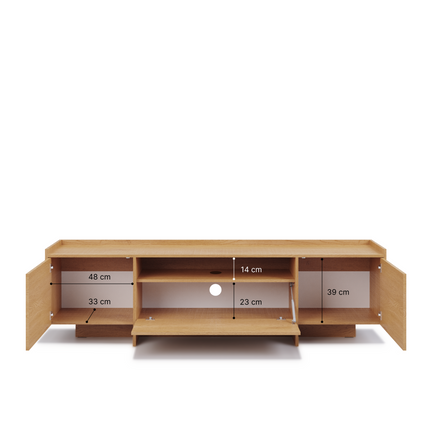 Japandi TV-taso 197 cm — Tammi