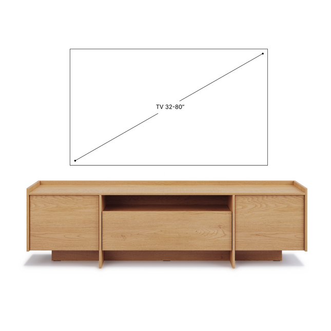 Japandi TV-taso 197 cm — Tammi