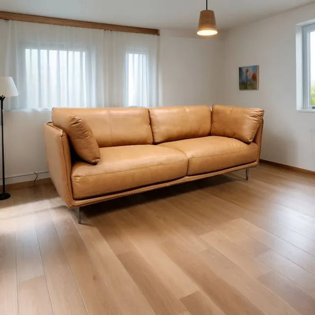  Moon 3-istuttava sohva aidolla nahalla ruskea ja musta Sohva ec8633-2.myshopify.com 3-istuttavat sohvat, Huonekalut heti kotiisi, nahkasohva, Sohvat