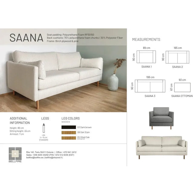  Saana 2 istuttava sohva Sohva ec8633-2.myshopify.com 2-istuttavat sohvat, olohuone, Sohvat