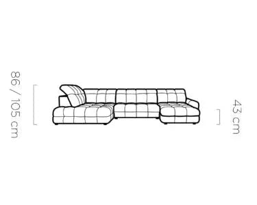  Tollo XL Kulmasohva Sähkösäätöisellä Istuimella Kulmasohva ec8633-2.myshopify.com Kulmasohvat, olohuone, Sohvat