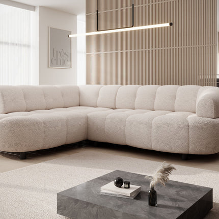 Velpa L kulmasohva sähkösäätöisellä istuimella