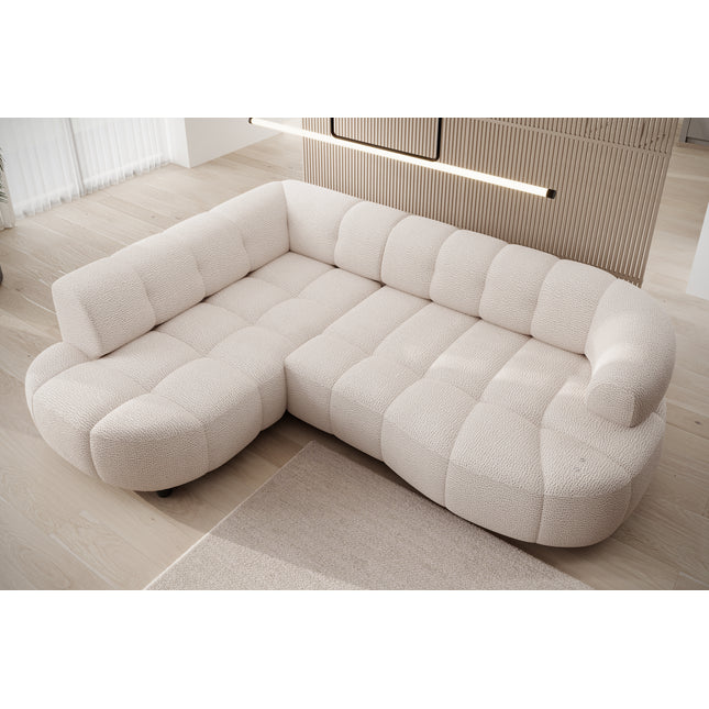 Velpa L kulmasohva sähkösäätöisellä istuimella