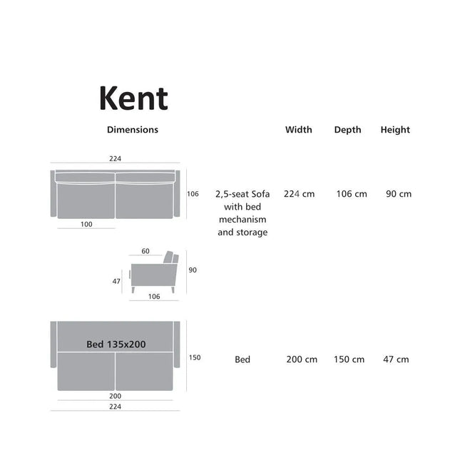  Kent 3-istuttava vuodesohva pussijousituksella Vuodesohva ec8633-2.myshopify.com 3-istuttavat sohvat, Nahka, Sohvat, Vuodesohvat