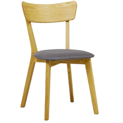 Стул для еды Laakso – массивный дуб/темно-серый