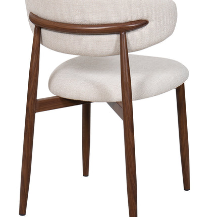 Lulu ruokatuoli - beige / pähkinä