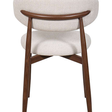 Lulu ruokatuoli - beige / pähkinä