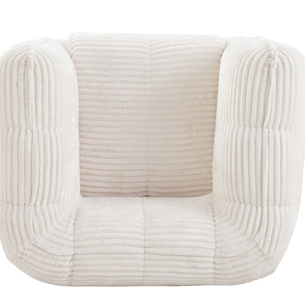 Lumo nojatuoli - vaalea vakosametti