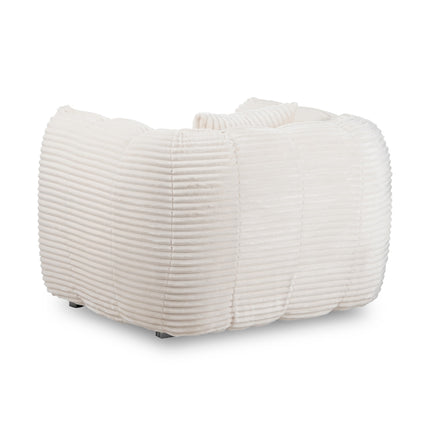 Lumo nojatuoli - vaalea vakosametti