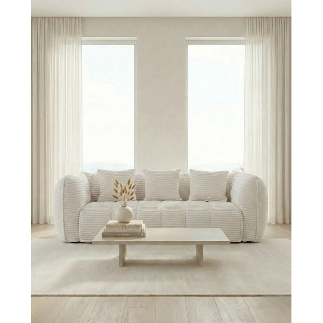  Lumo 3‑istuttava sohva - vaalea vakosametti 3 istuttava sohva ec8633-2.myshopify.com 3-istuttavat sohvat, Huonekalut heti kotiisi, olohuone